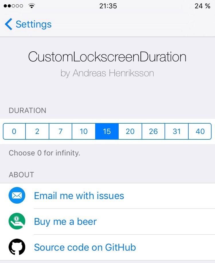 CustomLockscreenDuration